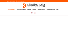Tablet Screenshot of klinikafelg.pl